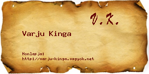 Varju Kinga névjegykártya